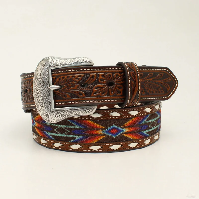 Vintage - style men's western boots with a square toe and spur ledgeNocona Ribbon Black Lace Men's Belt Vintage - style men's western boots with a square toe and spur ledgeNocona Ribbon Black Lace Men's Belt