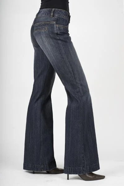 Vintage - style men's western boots with a square toe and spur ledgeStetson Mid Rise City Trouser Ladies' Jean
