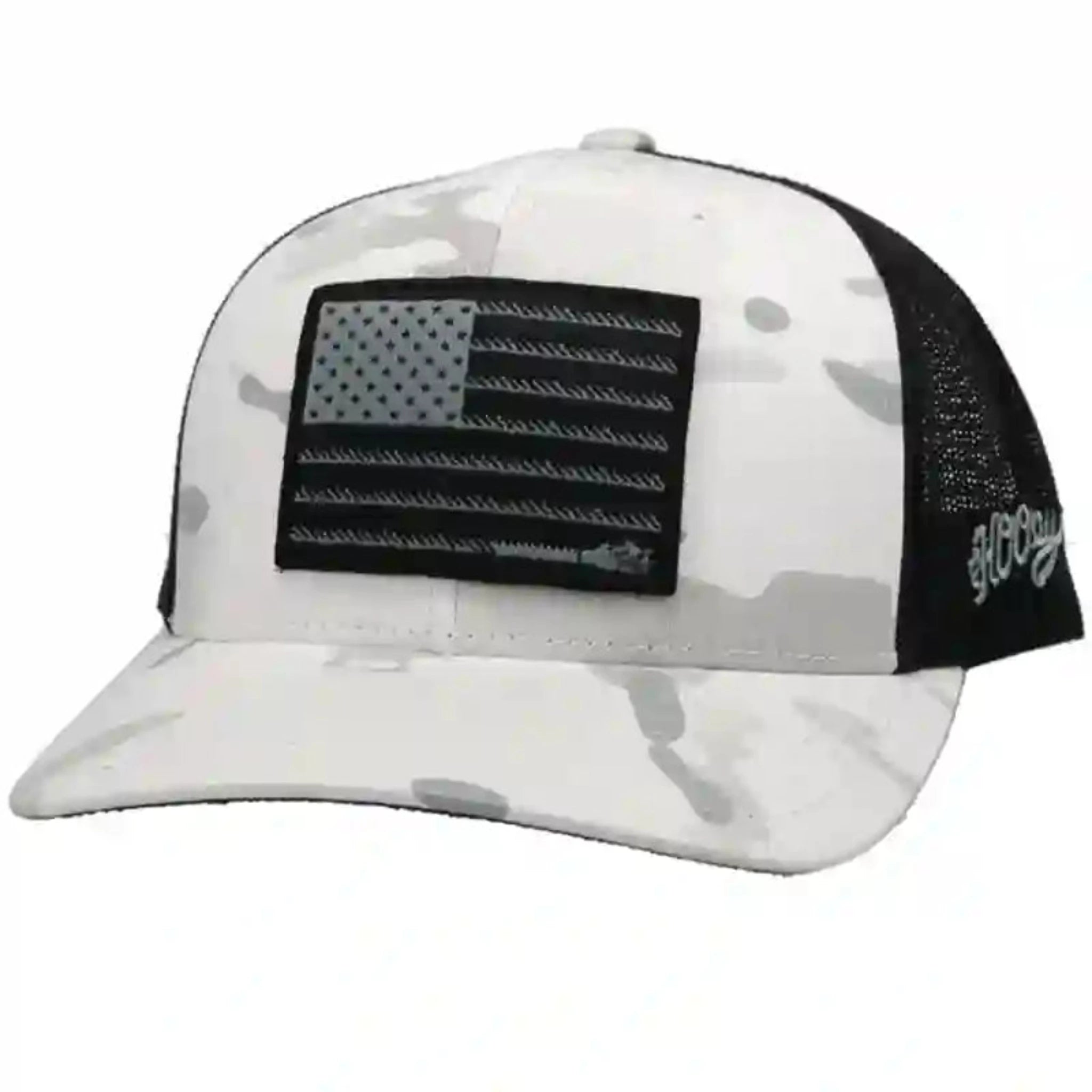 Hooey White Camo Flag Cap