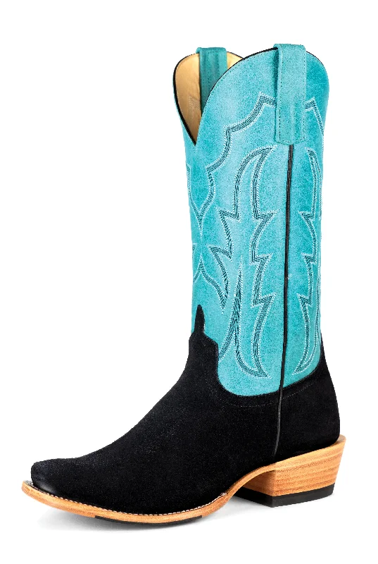 Macie Bean Top Hand Black Suede Ladies' Boot