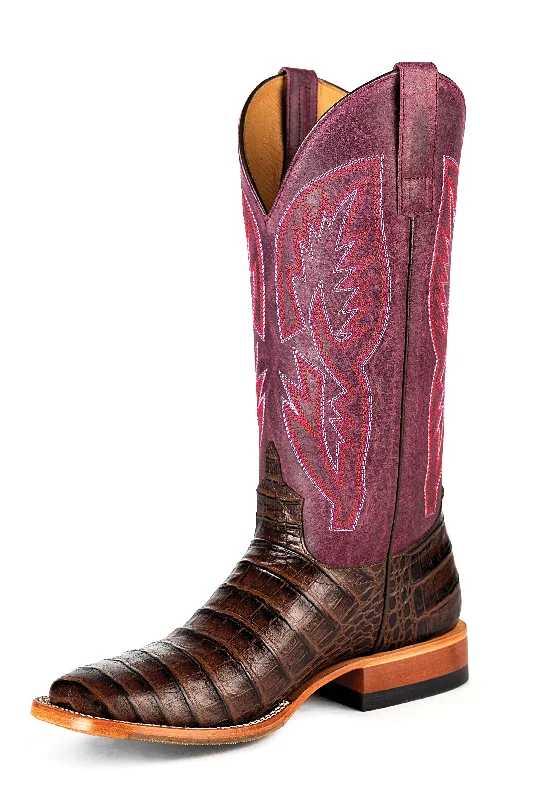 Macie Bean Chocolate Caiman Print Ladies' Boot