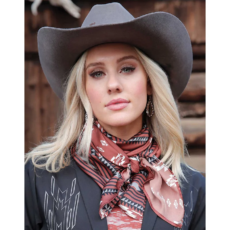 Men's genuine leather western boots with a snake - skin inlayCruel Girl Women's Brown Aztec Wild Rag